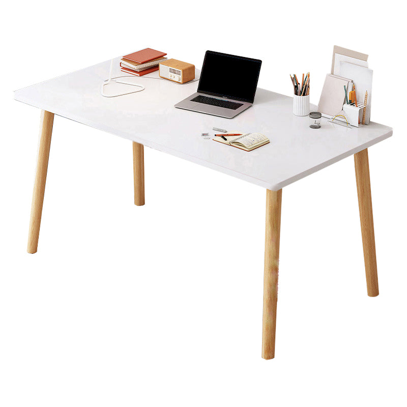 Contemporary Wood Computer Desk Rectangular Writing Desk for Home