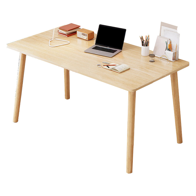 Contemporary Wood Computer Desk Rectangular Writing Desk for Home