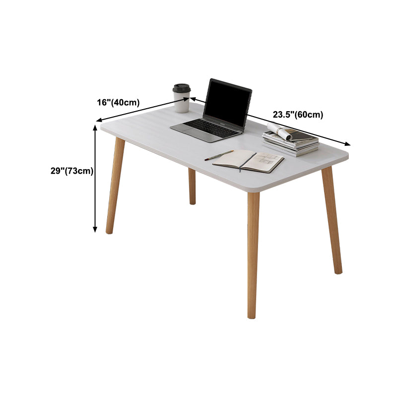 Contemporary Wood Computer Desk Rectangular Writing Desk for Home