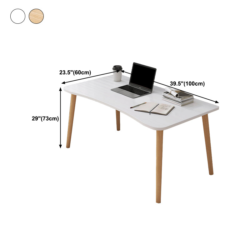 Contemporary Wood Computer Desk Rectangular Writing Desk for Home