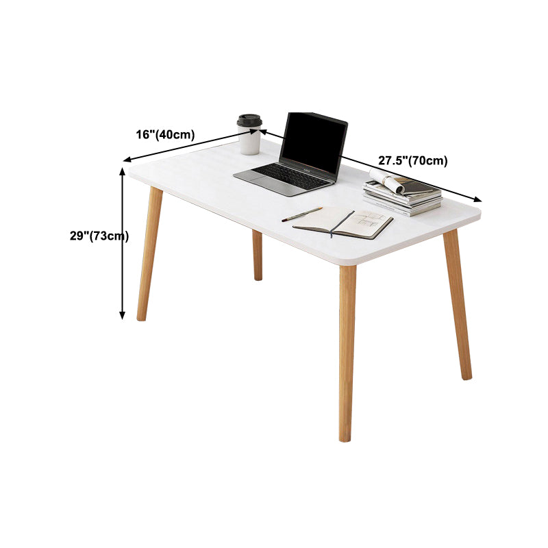 Contemporary Wood Computer Desk Rectangular Writing Desk for Home