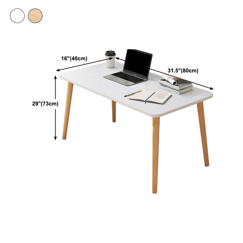 Contemporary Wood Computer Desk Rectangular Writing Desk for Home