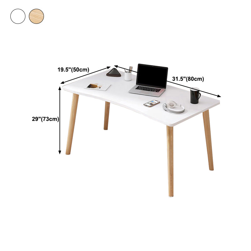 Contemporary Wood Computer Desk Rectangular Writing Desk for Home