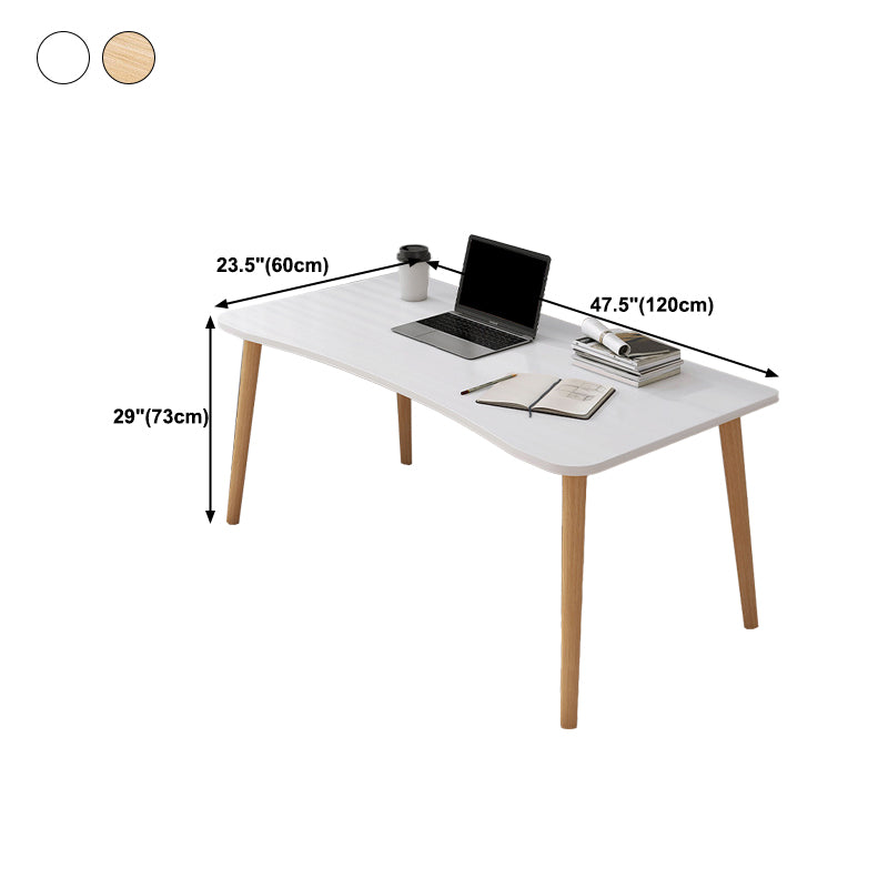 Contemporary Wood Computer Desk Rectangular Writing Desk for Home