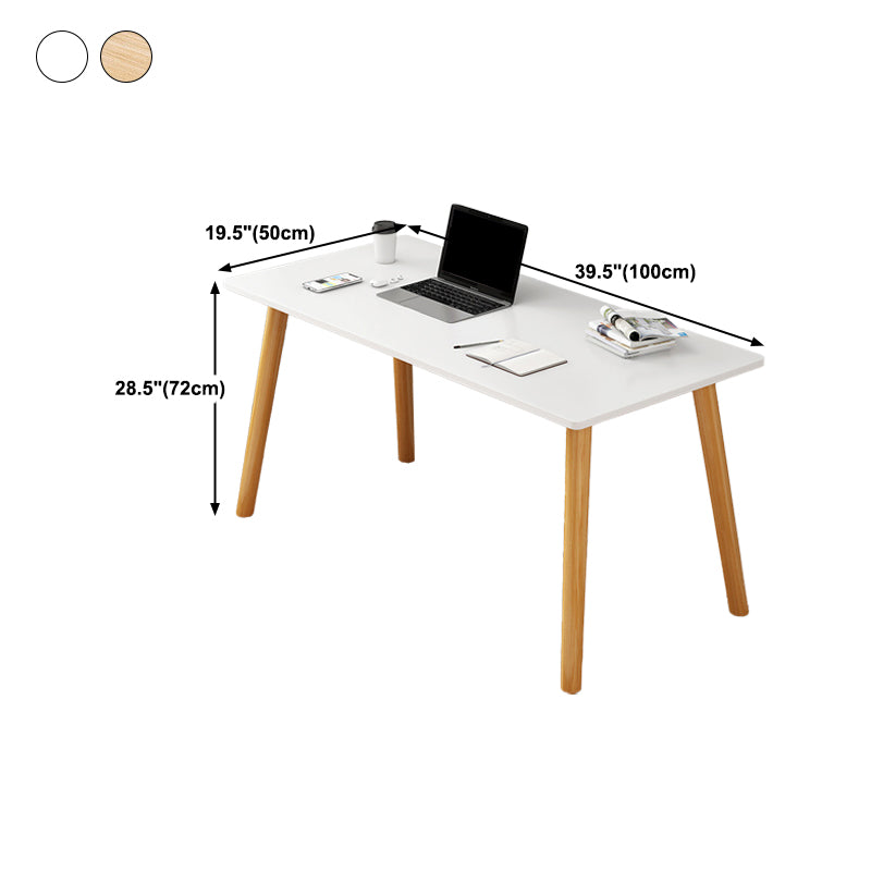 Contemporary Wood Computer Desk Rectangular Writing Desk for Home