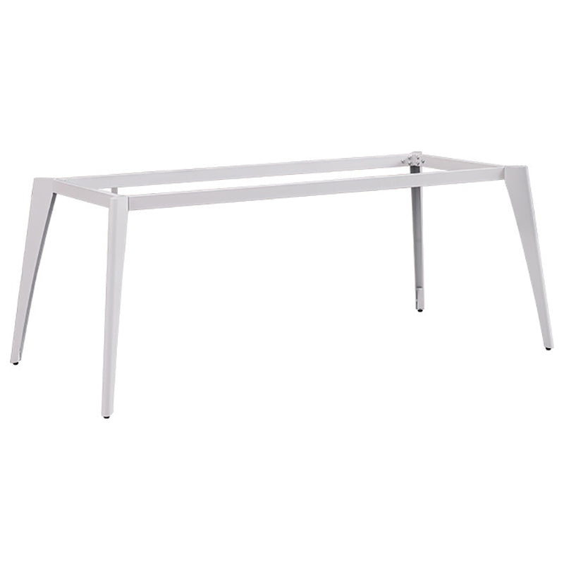 Cable Management Rectangular Computer Desk Natural Office Desk with Metal Legs