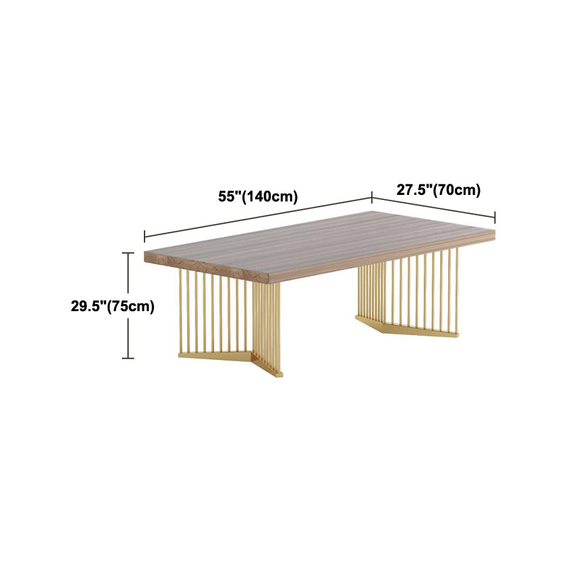 Solid Wood Rectangular Shape Meeting Table Luxury Writing Desk