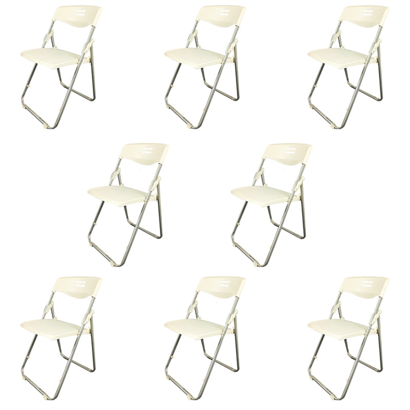 Plastic Armless Upholstered Conference Chair Low Back Conference Chair