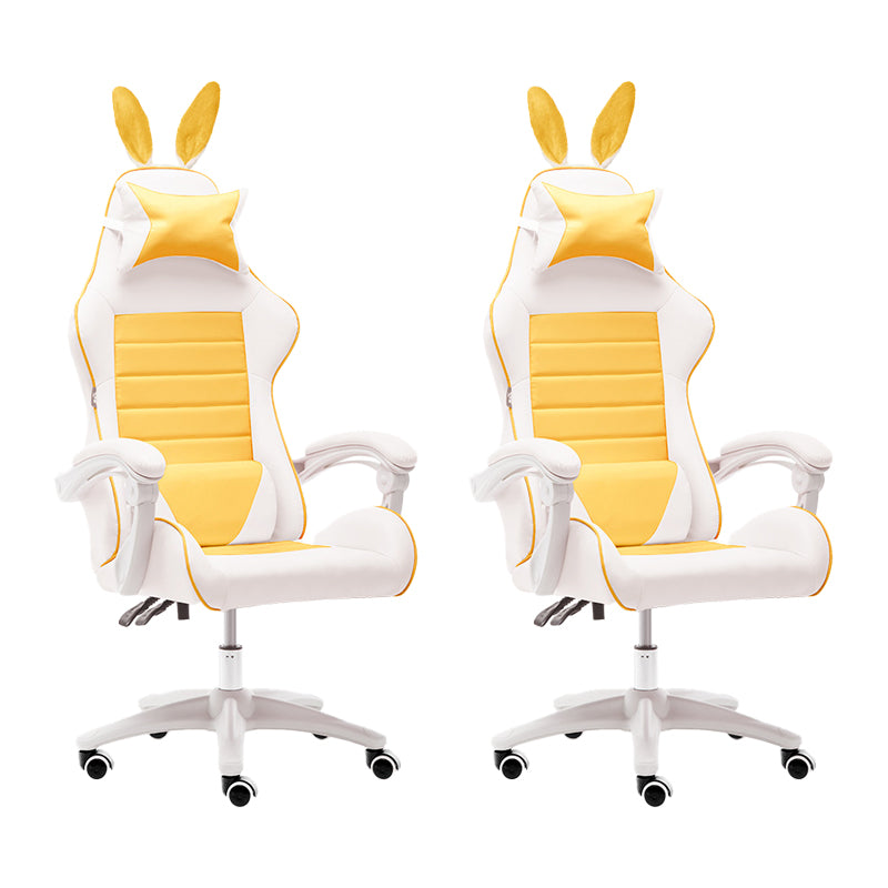 Modern Computer Chair Adjustable Arms High Back Chair with Wheels