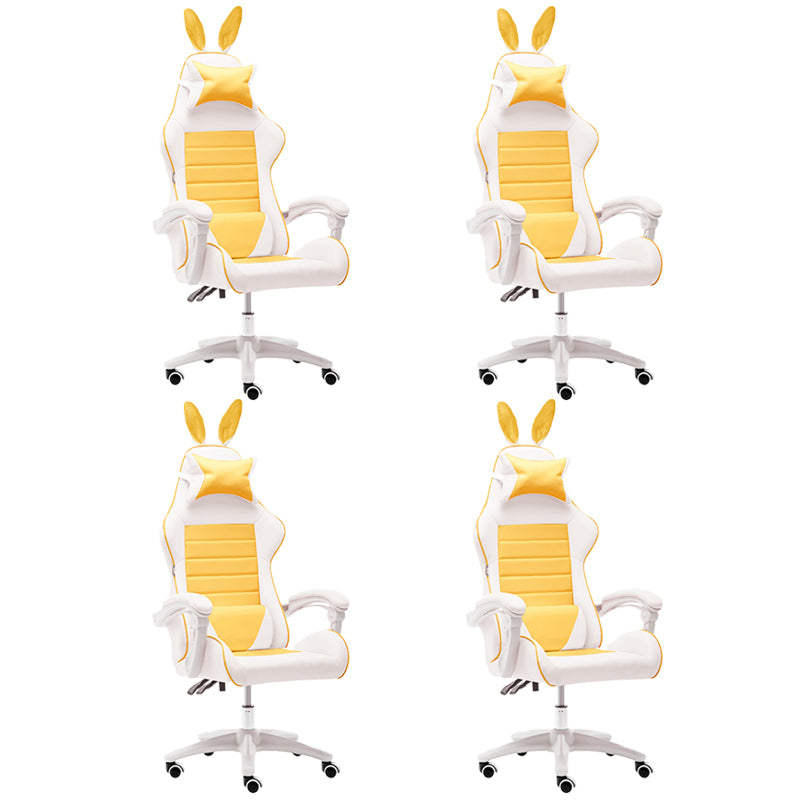 Modern Computer Chair Adjustable Arms High Back Chair with Wheels