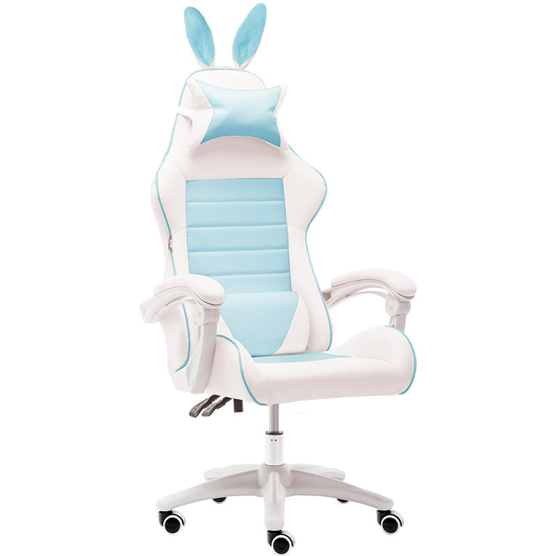 Modern Computer Chair Adjustable Arms High Back Chair with Wheels