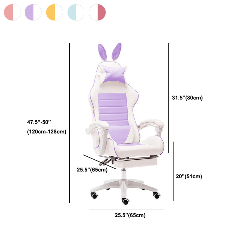 Modern Computer Chair Adjustable Arms High Back Chair with Wheels