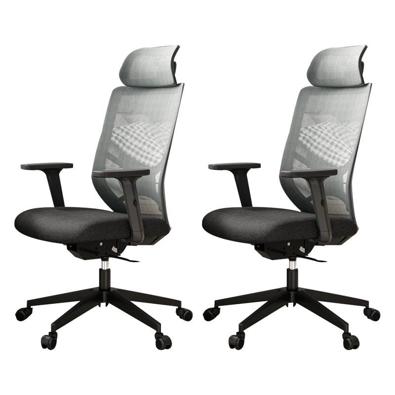 Modern Mesh Chair Lumbar Support Desk Chair Computer Chair with Wheels