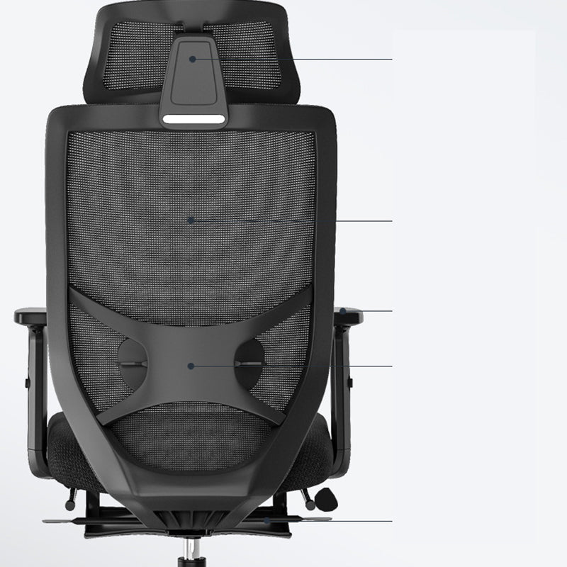 Modern Mesh Chair Lumbar Support Desk Chair Computer Chair with Wheels