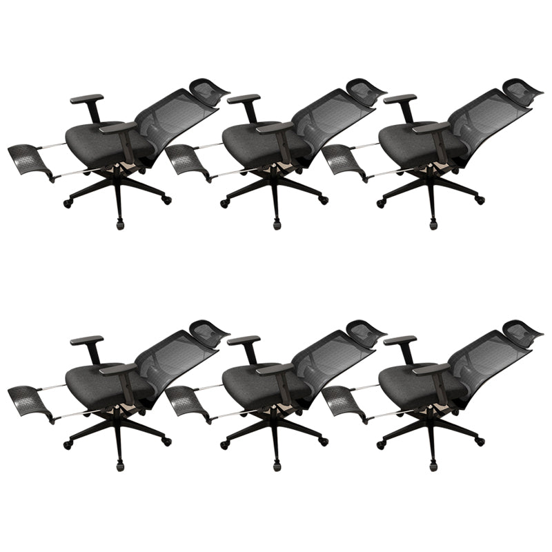 Modern Mesh Chair Lumbar Support Desk Chair Computer Chair with Wheels