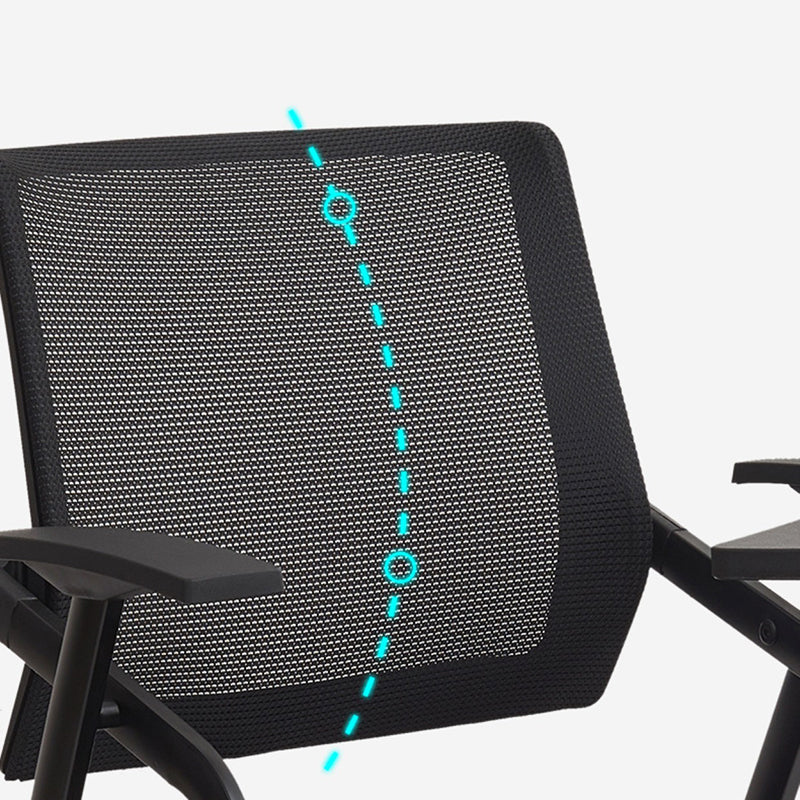 Black Office Chair Mid-back Breathable AirGrid Conference Chair