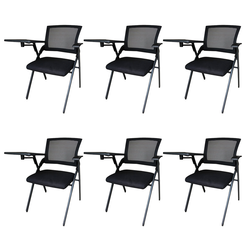 Black Office Chair Mid-back Breathable AirGrid Conference Chair