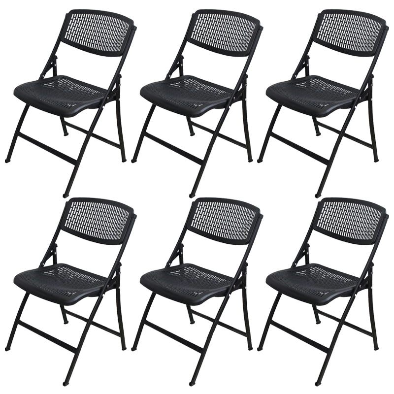 Armless Upholstered Conference Chair Plastic Low Back Conference Chair