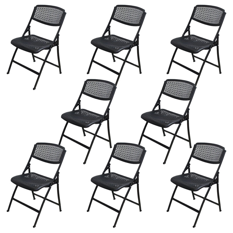 Armless Upholstered Conference Chair Plastic Low Back Conference Chair