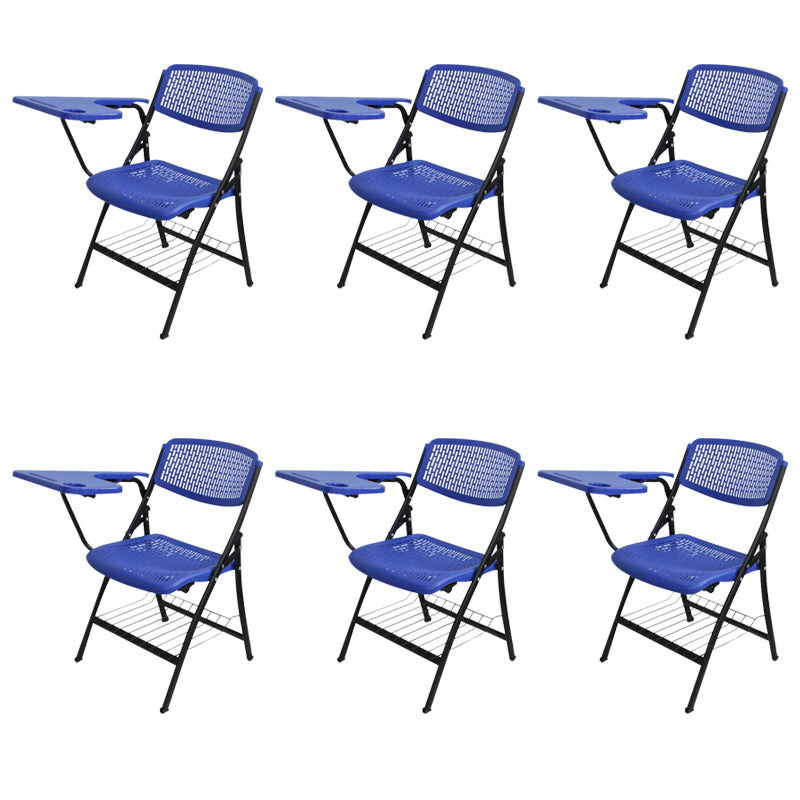 Armless Upholstered Conference Chair Plastic Low Back Conference Chair