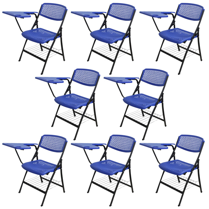 Armless Upholstered Conference Chair Plastic Low Back Conference Chair