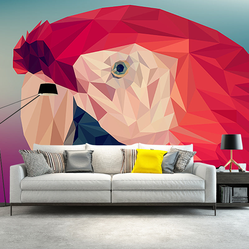 Illustration Geometric Wall Mural Decorative Stain Resistant Wallpaper