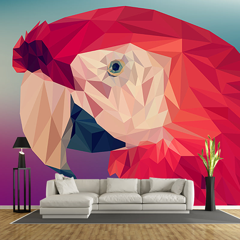 Illustration Geometric Wall Mural Decorative Stain Resistant Wallpaper