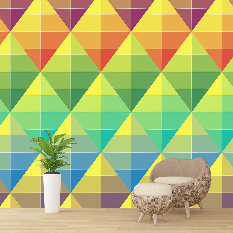 Stain Resistant Geometric Wall Mural Illustration Decorative Wall Mural