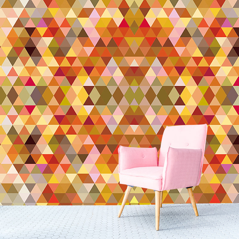 Modern Stain Resistant Wall Mural Geometric Pattern Illustration Wall Mural