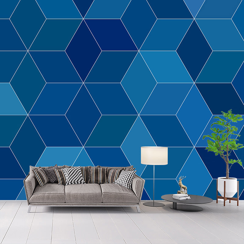 Illustration Modern Mural Mildew Resistant Geometric Pattern Living Room Wall Mural