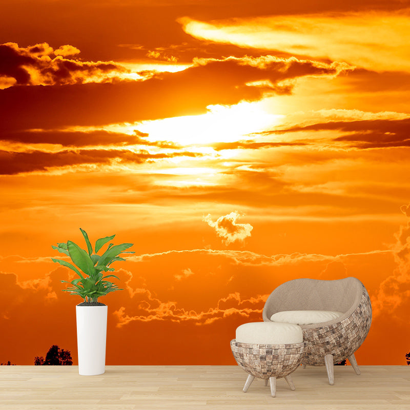 Photography Clouds Wallpaper Contemporary Stain Resistant Sky Living Room Wall Mural