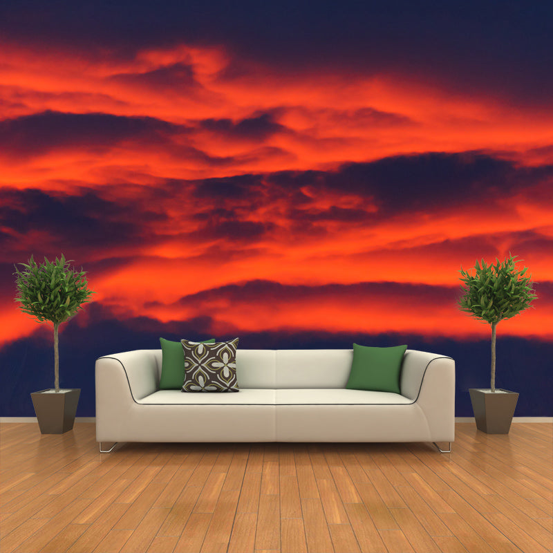 Sky Photography Wallpaper Stain Resistant Contemporary Living Room Wall Mural