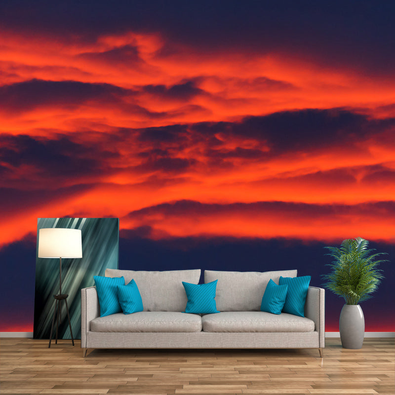 Sky Photography Wallpaper Stain Resistant Contemporary Living Room Wall Mural