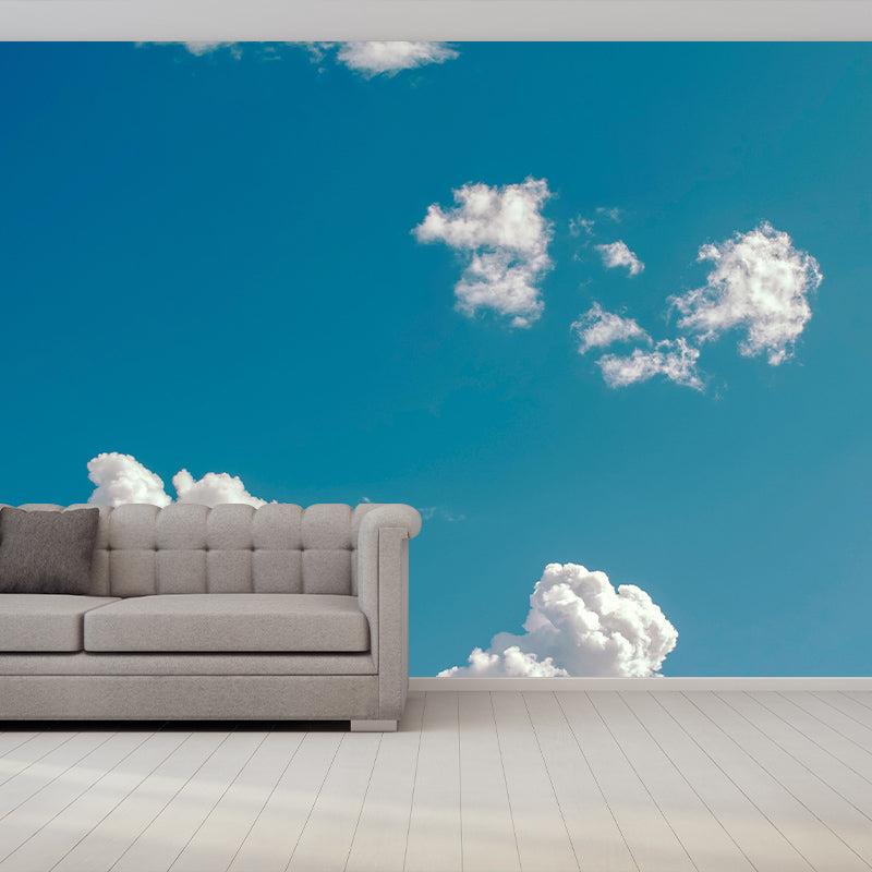 Photography Clouds Wall Mural Stain Resistant Contemporary Sky Wall Mural