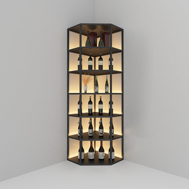 Luxury Floor Wine Shelf Metal Horizontal Wine Racks with Shelf