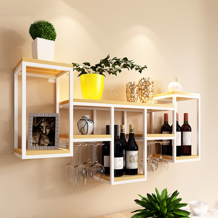 Wall Mounted Wine Holder Manufactured Wood Wine Holder Rack-41.7" X 7.87" X 23.6"