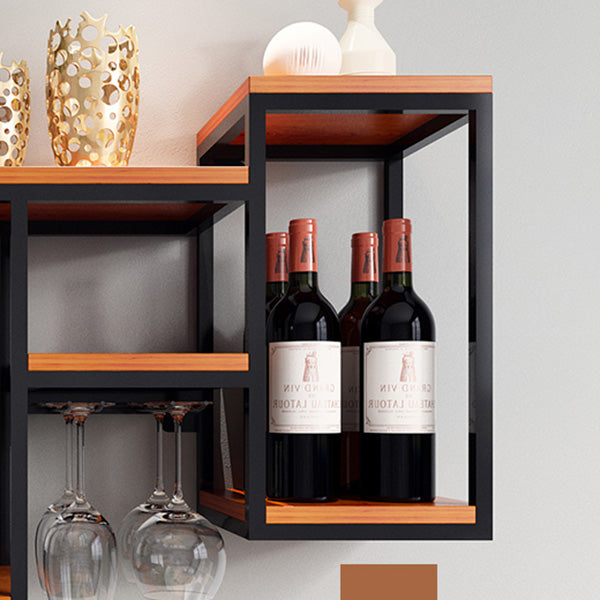 Wall Mounted Wine Holder Manufactured Wood Wine Holder Rack-41.7" X 7.87" X 23.6"