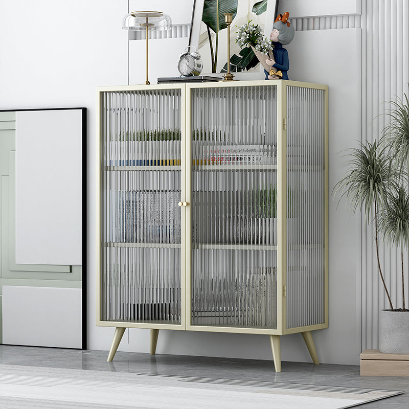 Steel Kitchen Sideboard Cabinet Modern Server Cabinet with Storage