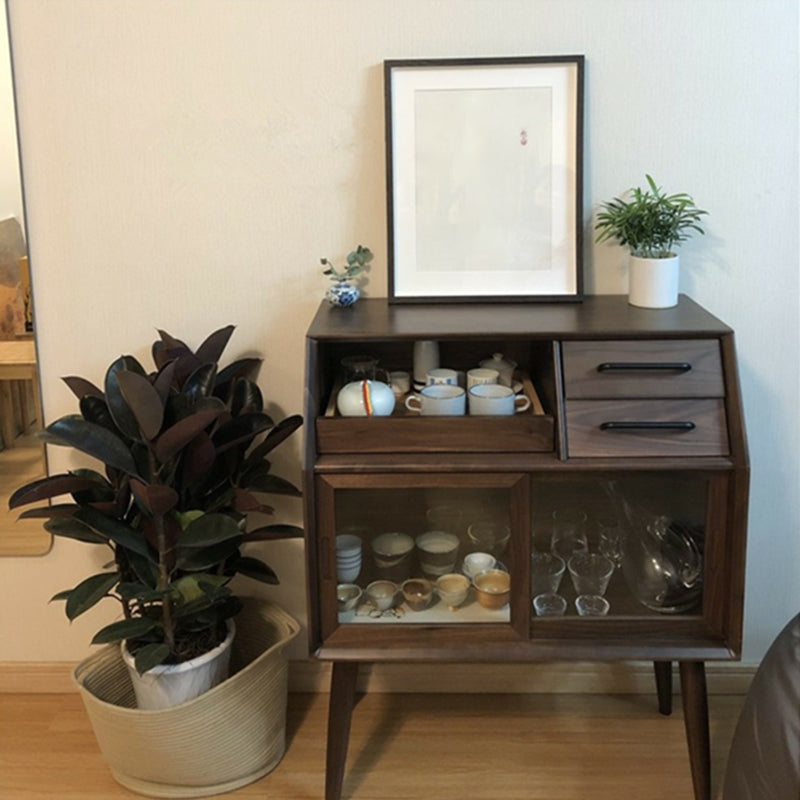 2 Doors 3 Drawers Sideboard Wood Simple Cupboard for Living Room