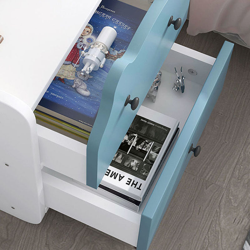 Contemporary Bedside Cabinet Night Table Lower Shelf Night Table for Bedroom