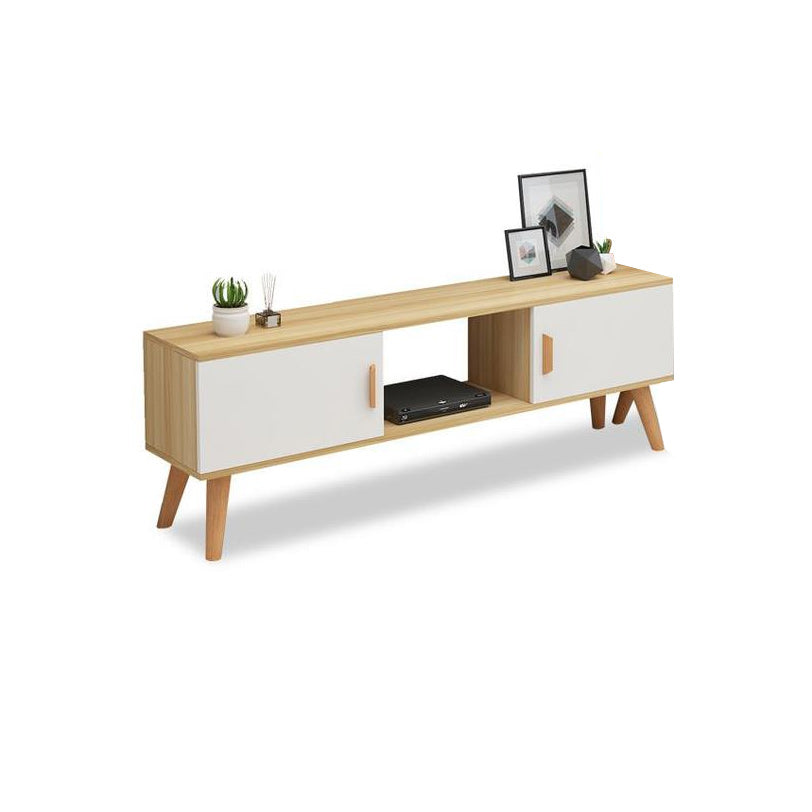 Beech Natural 19.7-inch H TV Stand Scandinavian TV Stand With Storage