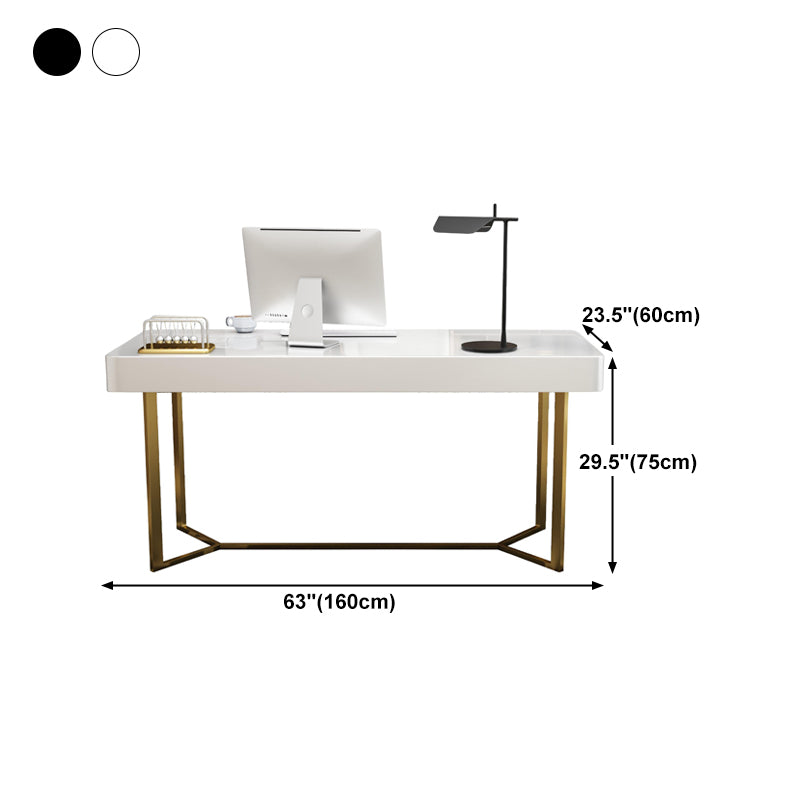 Modern Light Luxury Minimalist Writing Desk Rectangular Fixed Luxury Desk