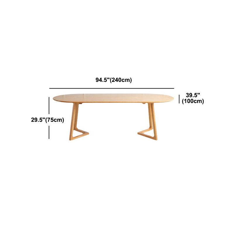 Modern Home Oval Desk Bedroom Wooden Writing Desk Conference Room Desk