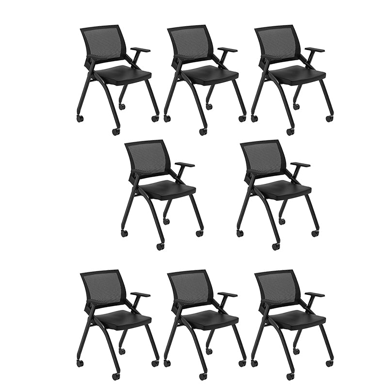 Fixed Arms Modern Conference Chair Slide Steel Conference Chair