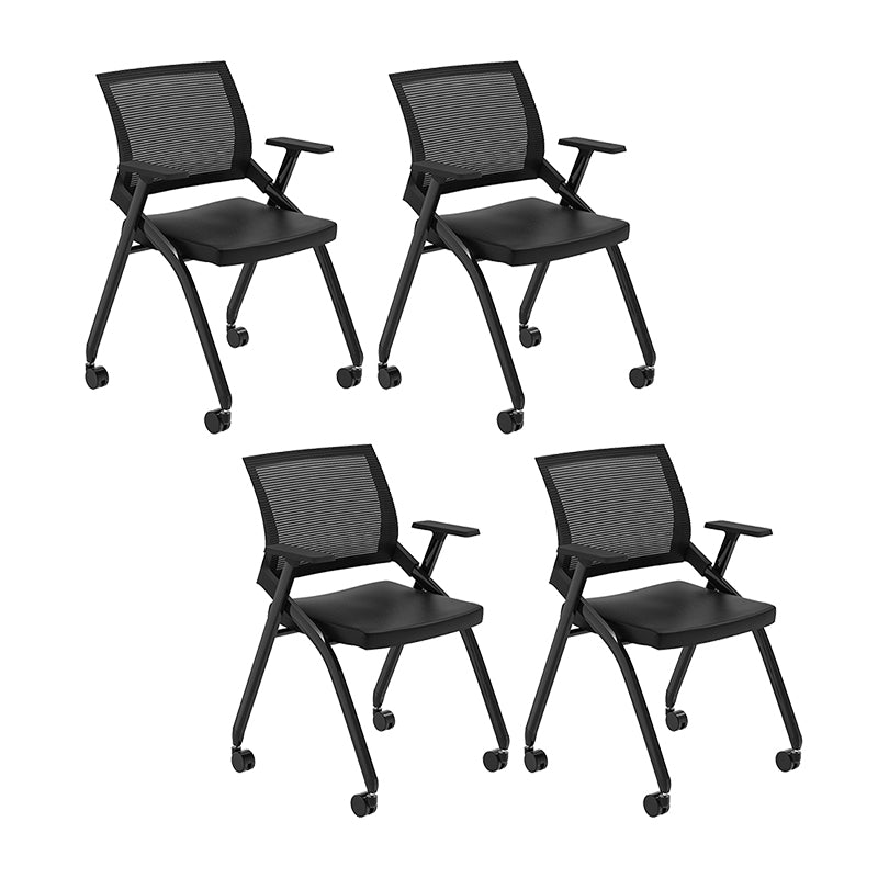 Fixed Arms Modern Conference Chair Slide Steel Conference Chair