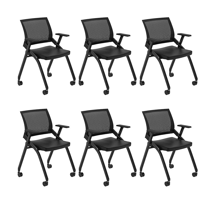 Fixed Arms Modern Conference Chair Slide Steel Conference Chair