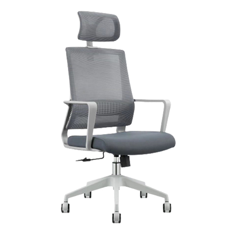 Modern Adjustable Arms Computer Chair with Wheels High Back Nylon Desk Chair