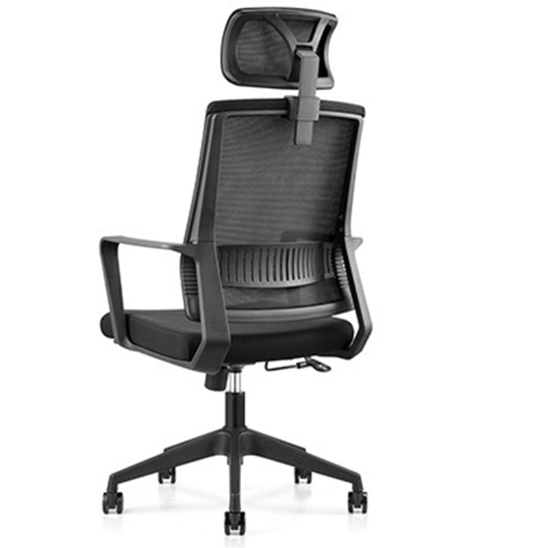 Modern Adjustable Arms Computer Chair with Wheels High Back Nylon Desk Chair