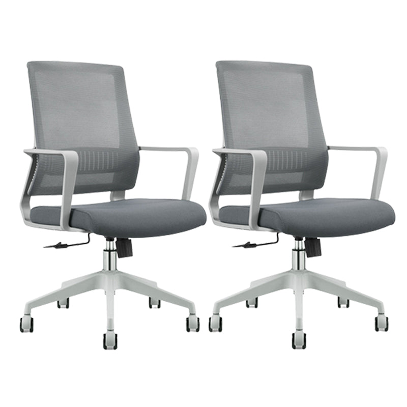 Modern Adjustable Arms Computer Chair with Wheels High Back Nylon Desk Chair