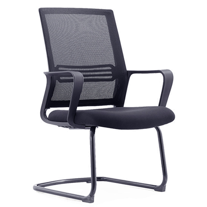 Modern Mid-Back Office Chair Black Frame No Distressing Desk Chair